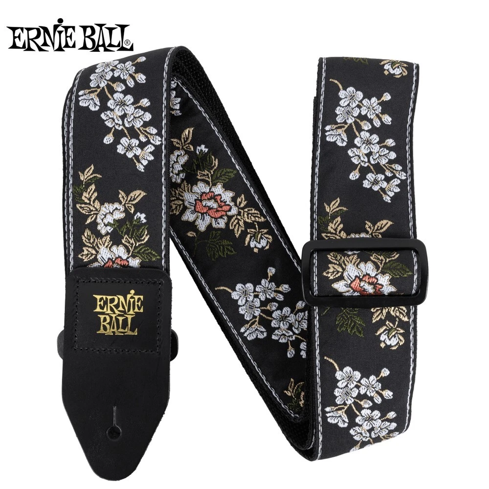 Ernie Ball 5362 Classic Jacquard White Blossom Adjustable Guitar