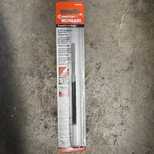 Crescent Nicholson 5-1/4"" Double Cut Thin Rectangular Tungsten Point File -