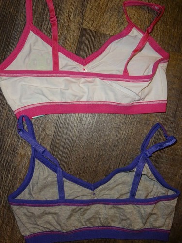 2 girl's crop cami bras ~ by Steve frog & Rock on ~ LARGE - Picture 4 of 7