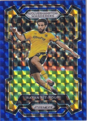Panini 2023-24 Prizm Premier League No. 204 Rayan Ait-Nouri Blue Chessboard