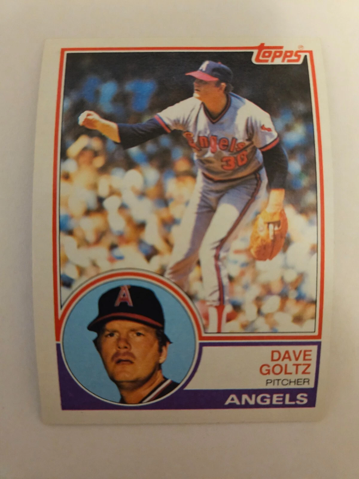 Dave Goltz trading card