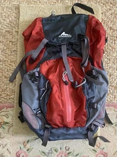 Gregory Hiking Backpack Sz (small) Z35 EUC Reddish Gray Black Hike