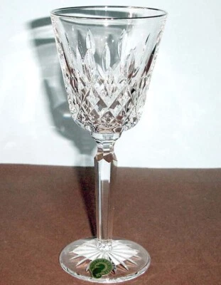 Waterford Lismore Platinum Crystal Wine Glass 6 oz. 7.25"H #101660 New