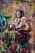 CHAD SMITH of RED HOT CHILI PEPPERS 12x18in Poster, Chad RHCP Free Shipping US