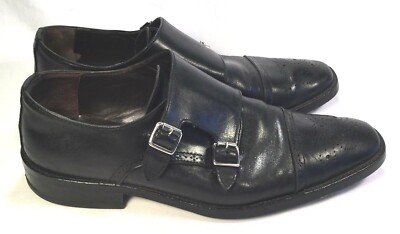 To Boot New York Adam Derrick Double Monk Strap Dress Shoes Made in Italy To Boot New York Adam Derrick Shoes Monk Strap Brown Leather  main image 4