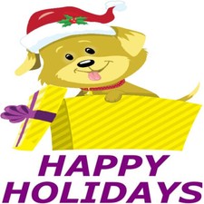 30 Custom Happy Holidays Puppy Personalized Address Labels