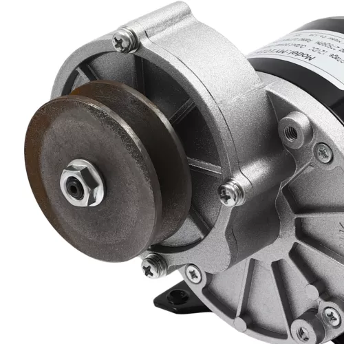 Motor eléctrico de reducción de engranajes 36V/12V potente motor eléctrico con polea de correa - Imagen 15 de 38