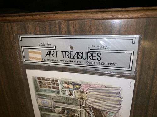 1972 ART TREASURES Print for DECOUPAGE Frame or CRAFTS #53125 FREE SHIPPING! - Picture 3 of 5