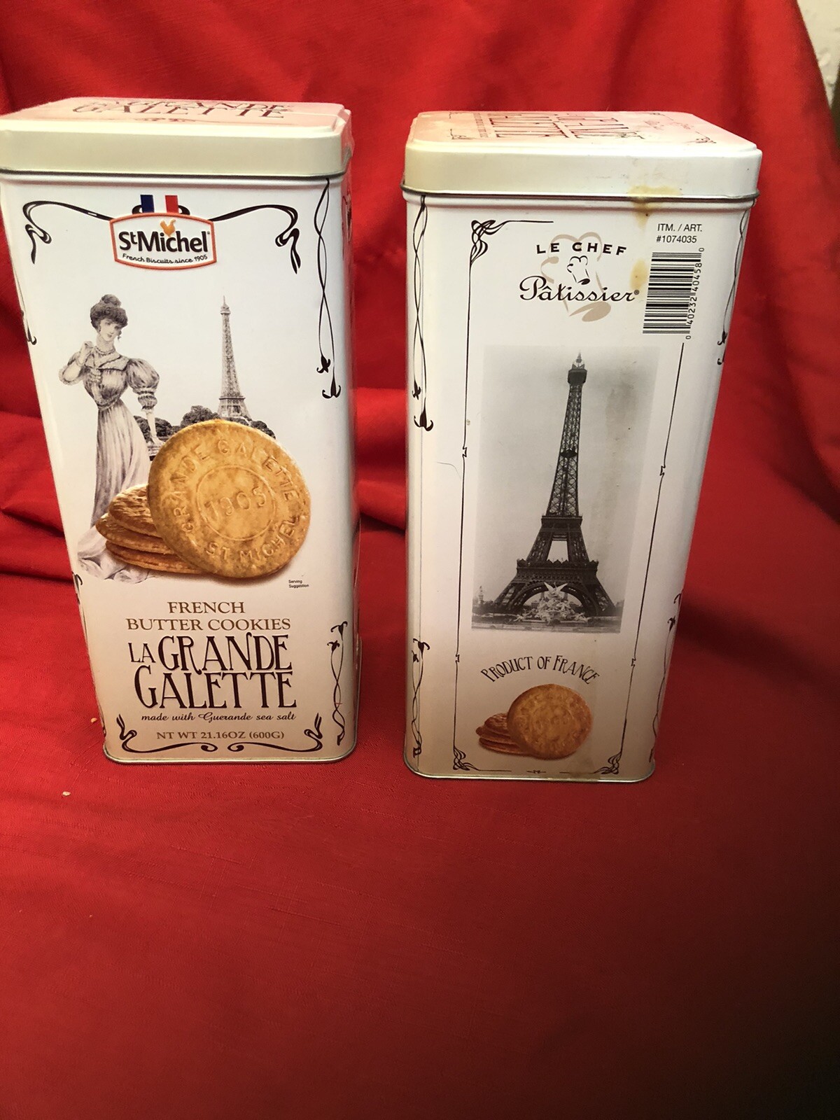 Pair French Butter Cookie Tins eBay