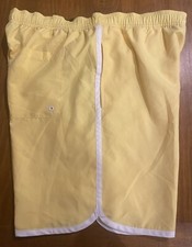 Chaps Mens Swim Yellow Trunks Size L NWT
