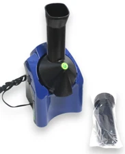 Yonanas Classic Vegan Non-Dairy Frozen Fruit Soft-Serve Dessert Maker, Blue