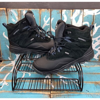 Merrell Thermo Shiver J09625 Mens Sz 9 Blk Suede Waterproof Hiker