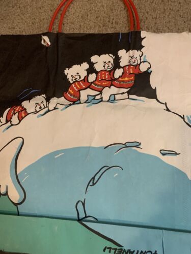 1986 Gift Bag Vintage Bloomingdales Paper - Christmas Designer: Fontanelli 80s - Picture 12 of 13