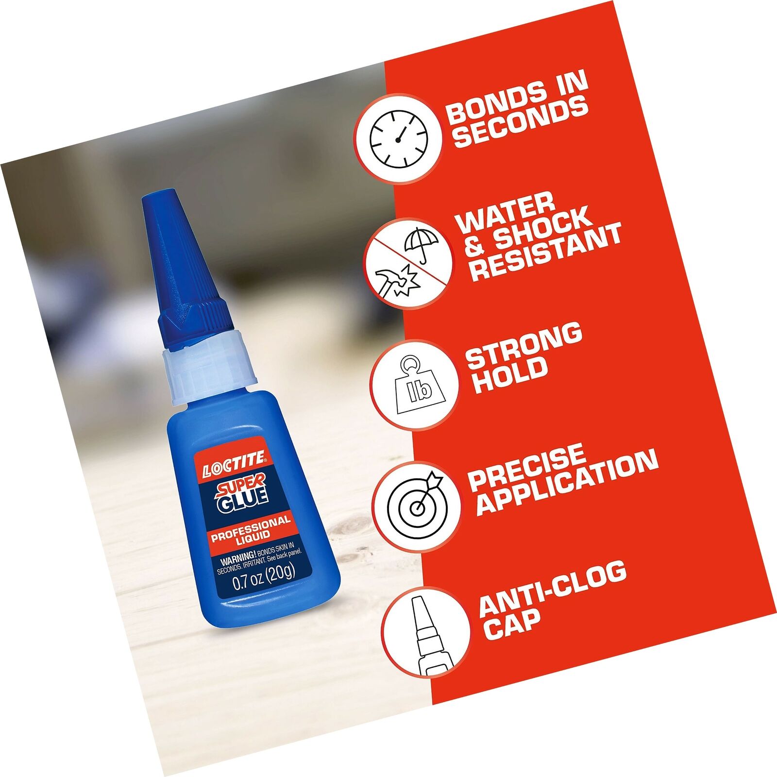 Loctite Super Glue, Professional, Liquid - 20 g