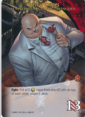KINGPIN Upper Deck Marvel Legendary MASTERMIND TACTIC DIRTY COPS