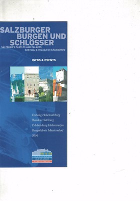 SALZBURGER BURGEN UND SCHLÖSSER - INFOS & EVENTS - MEHRSPRACHIG - 2004