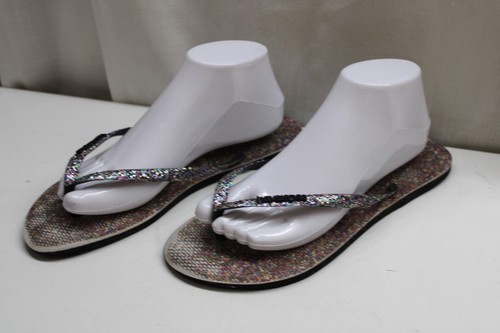 Havaianas Slim Carnaval Slip-On Flip flop Multicolor glitter Us 11/12 EUR 43/44 - Picture 5 of 7