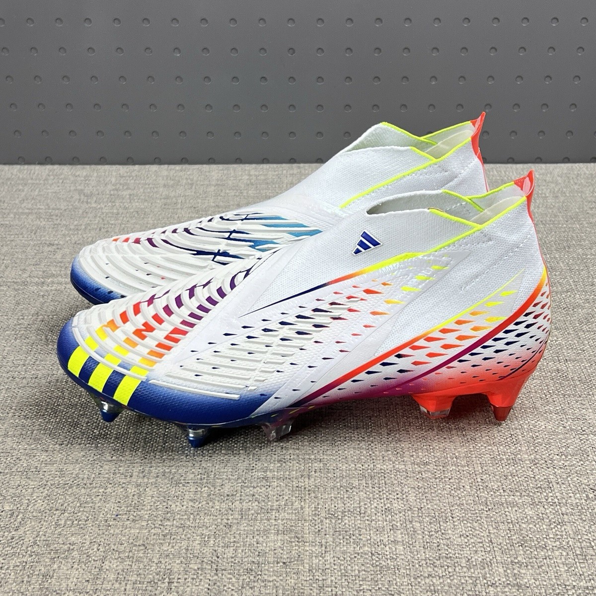 Adidas Predator Edge + SG Soccer AL RIHLA PACK White GW1035 Mens 7