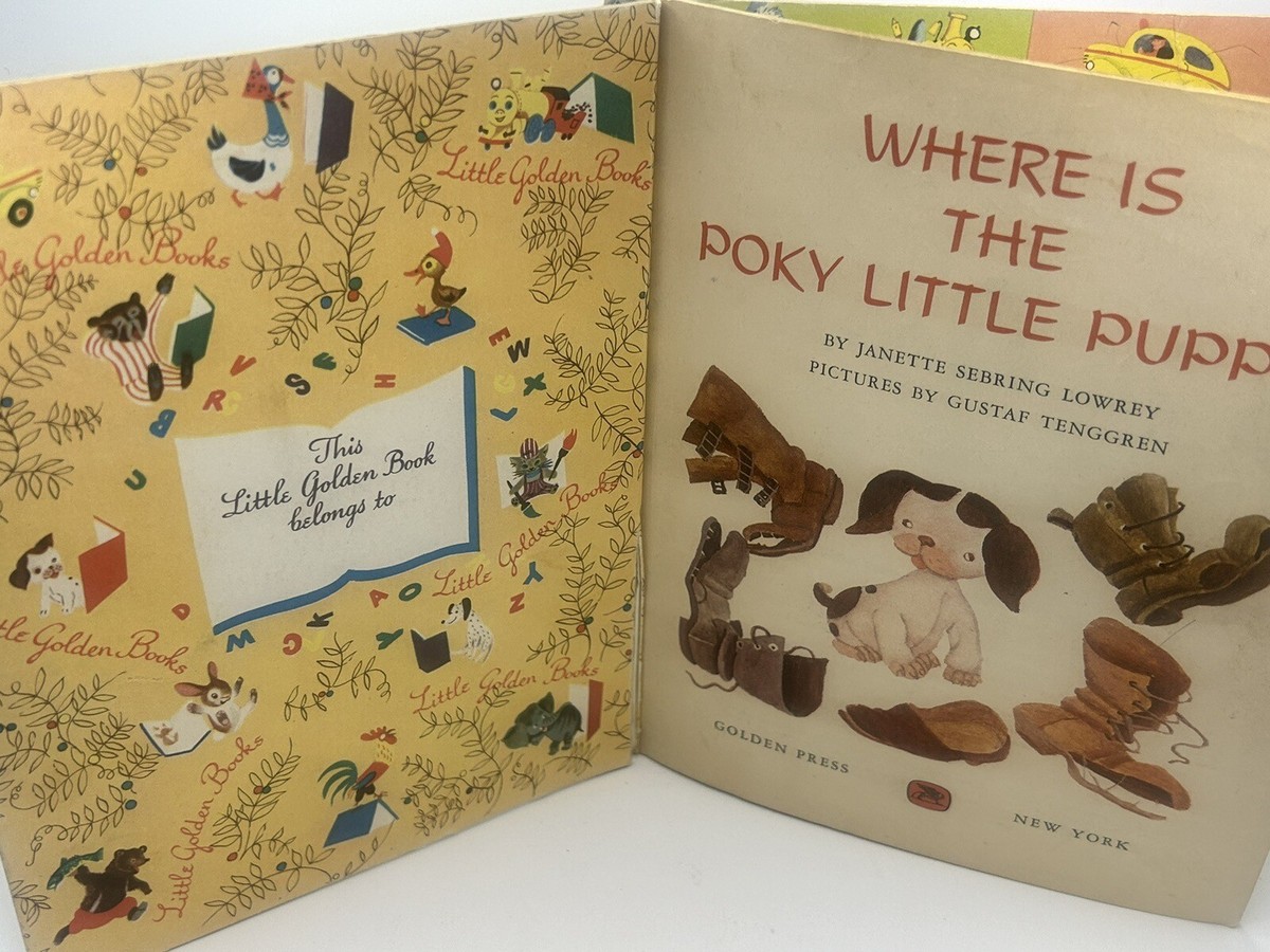 The Poky Little Puppy Golden Book Early Edition Janette Lowrey
