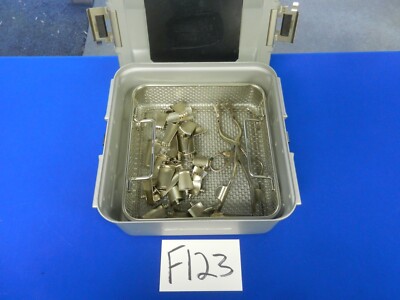 F123 Codman Hollis Cloward Cervical Retractor Set w/ Case
