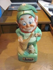 Hoffman Kentucky Bourbon Whiskey Leprechaun Mr. Sandman Music Box Decanter