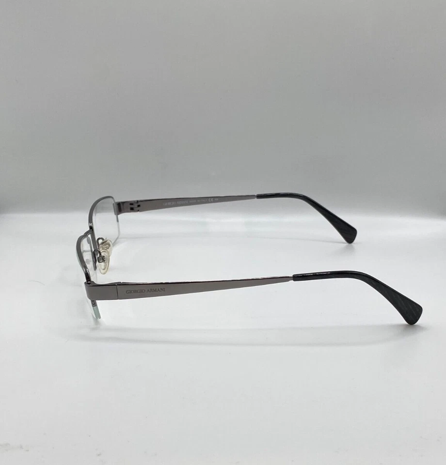 ÓCULOS GIORGIO ARMANI GA802 KJ1 PRATA SEMI ARO METAL 53-18-140 NOVO TITÂNIO - Imagem 2 de 4