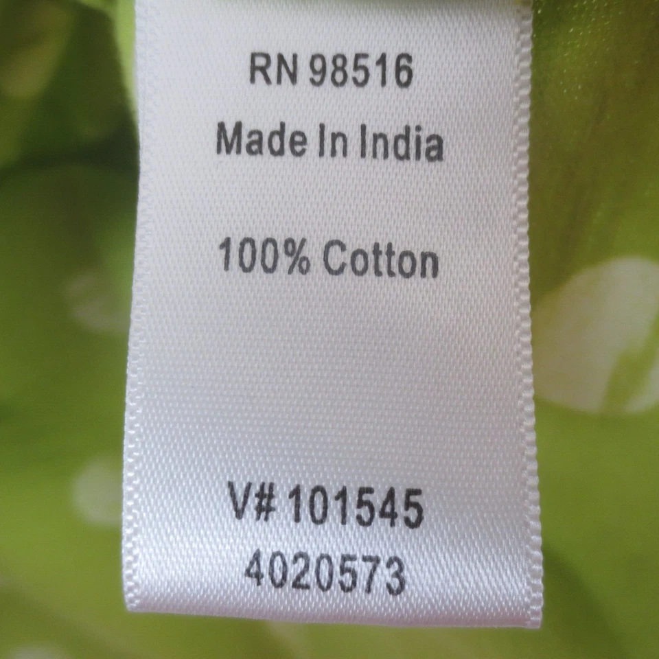 Camiseta informal Coldwater Creek para mujer XS (4-6) lunares verdes manga 3/4 Foto 4 de 4