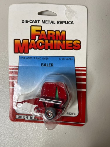 1:64 Scale Ertl Case Baler Red #482FO Vintage 1986