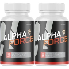 Alpha Force Dietary Supplement For Men ED, AlphaForce Capsules - 2 Bottles 