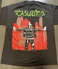 NEW RARE The Casualties Band Classic Black All Size T-Shirt AG2382