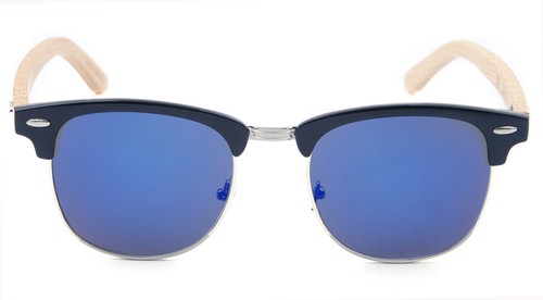 Eco Bamboo Hand Made Mens Womens Classic Retro Club master Way far Sunglasses - Picture 28 of 35