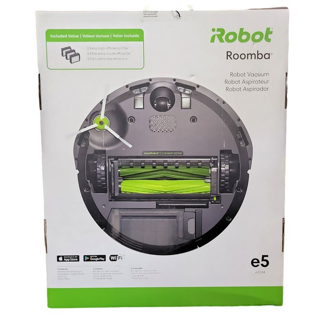 iRobot Roomba e5 Black Robotic Vacuum 