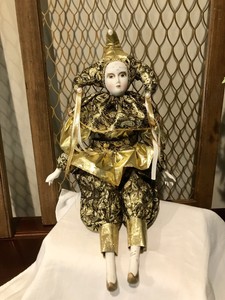 pierrot porcelain clown doll