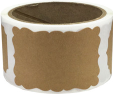 Gift Tags Holiday Stickers  2 x 3 Inches - 100 Pack  Pick One Color