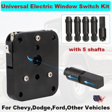 Universal Power Window Crank Handle Switch Kit - Manual To Electric Conversion