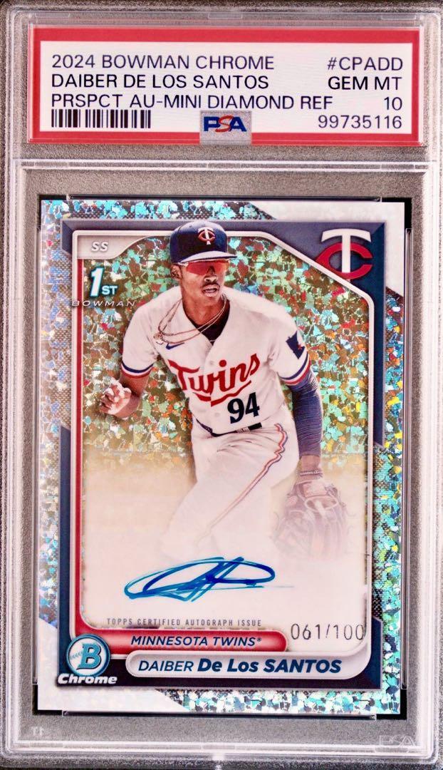De Los Santos 1st Auto /100 PSA 10 Topps Baseball Card | eBay