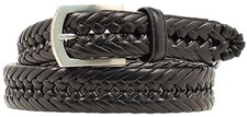Nocona Braided Belt Genuine Leather Woven Casual Dress Belt 1-1/2 Wide