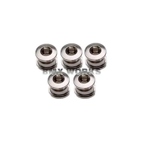 ProBMX Chainring Bolt Set 5.5mm Steel Chrome - Set of 5 - Old School Retro BMX - Picture 1 of 2