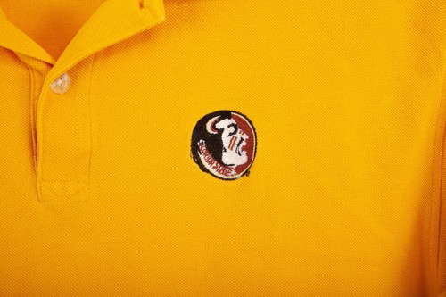 Florida State Seminoles Polo Shirt Mens Large Yellow Callaway Short Sleeve Logo - Picture 3 of 9