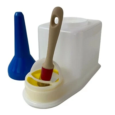 REUSCHENBACH Sparbehälter für Klebstoffe und Farben, Leimtopf mit Leimpinsel, Leimbehälter