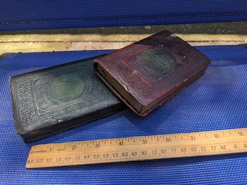 2 ANTIQUE BOOK BANKS PRUDENTIAL INSURANCE CO 1900'S JOHN NUTRY BROOKLYN NY BANK - Picture 16 of 20