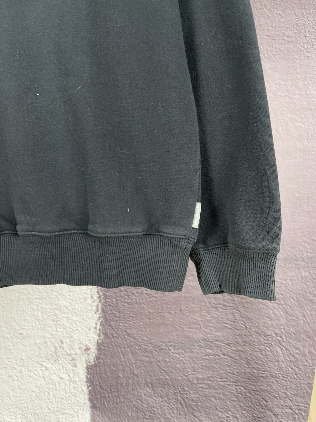 Reebok vintage black basic small logo sweatshirt - image 7