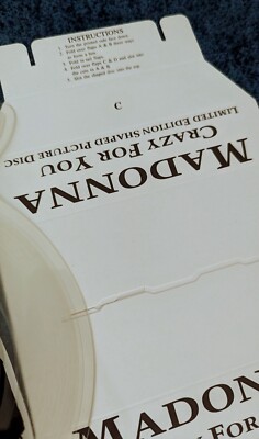 Madonna Crazy for You Limited Edition Shaped Picture Disc for sale