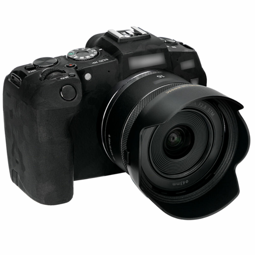 JJC EW65C Lens Hood Shade for Canon RF 16mm F2.8 on EOS R RP R5 R6 R3