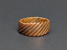 Vintage Copper Twisted Band Ring 8 mm Size 5
