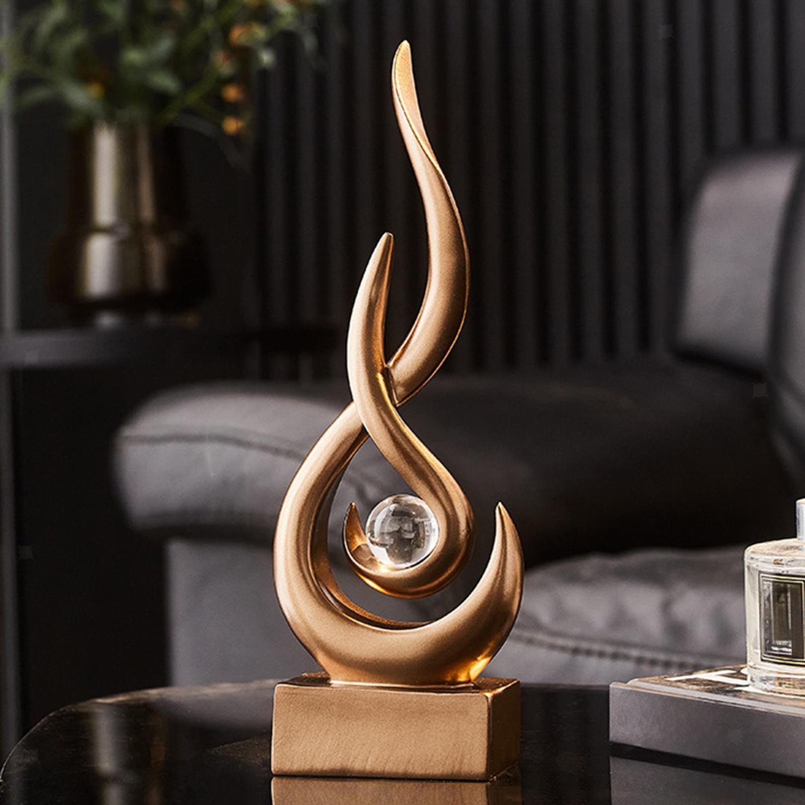 Resin Statue Birthday Gift Tabletop Figurine for Desktop Hallway Living Room