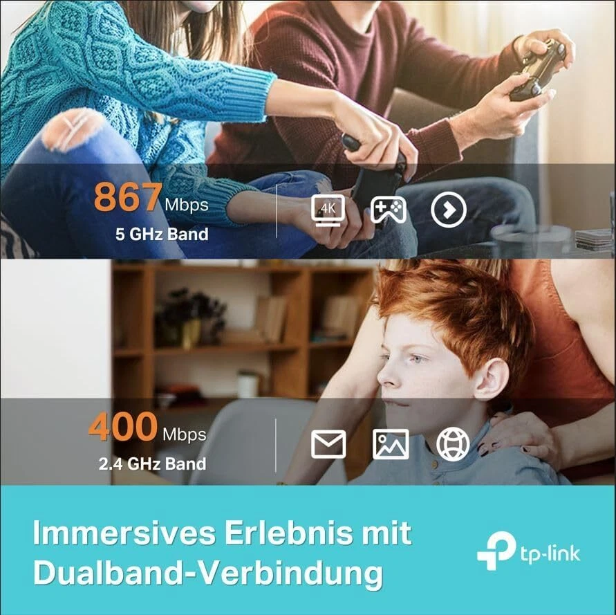 TP-Link Archer T3U Nano WLAN Stick für PC, AC1300 Dualband...  - Bild 3 von 4