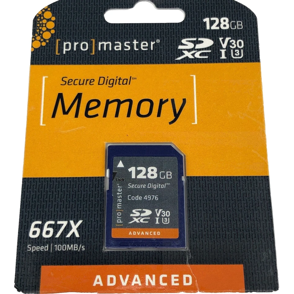 Promaster 128GB SDXC High Speed Advanced 667X Memory Card #4976 - Image 2 of 4