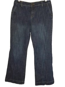 Lands'end Women size 12 wide leg jeans 