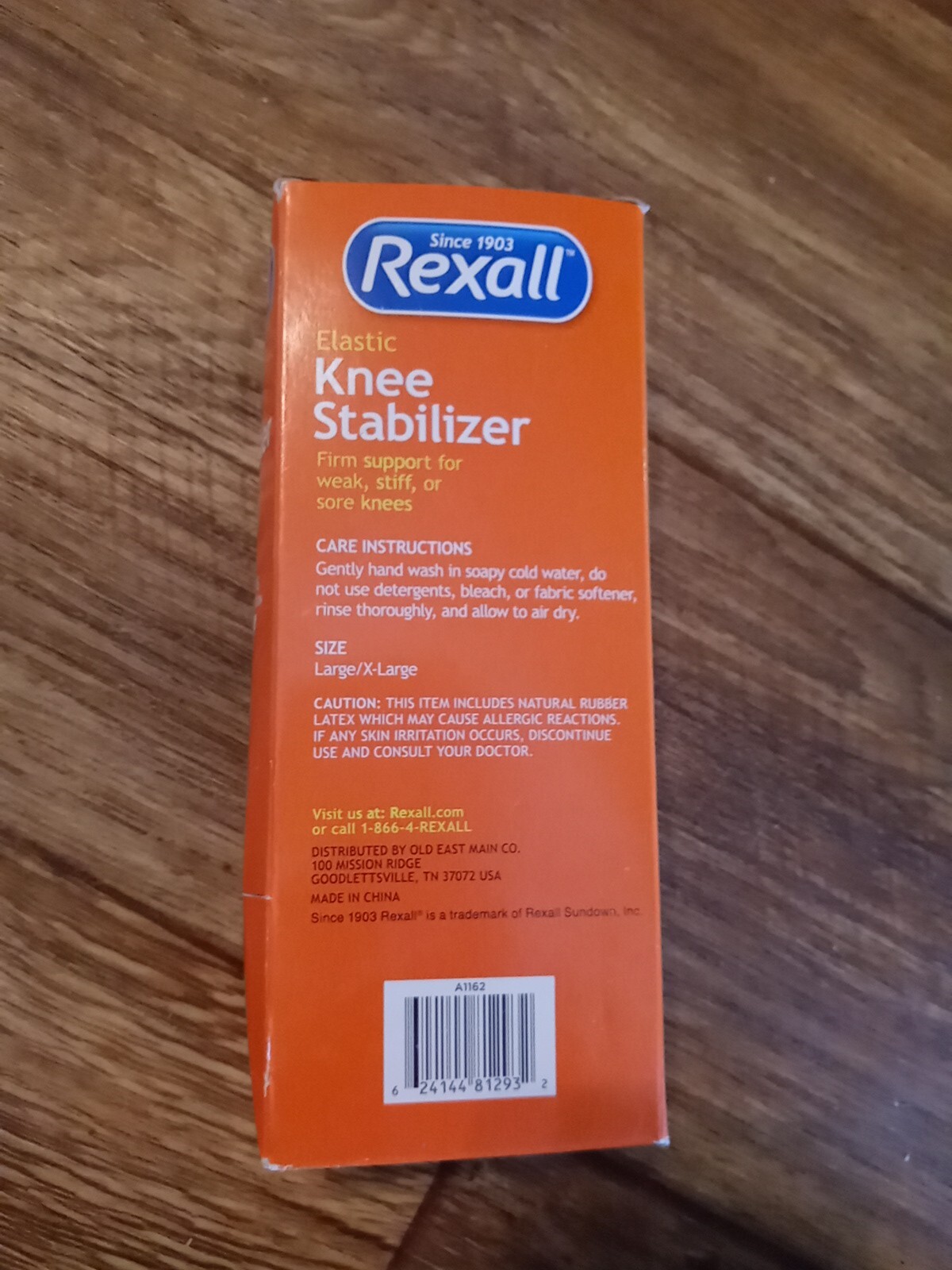 Rexall Elastic Knee Stabilizer Firm Support Brace L/XL eBay